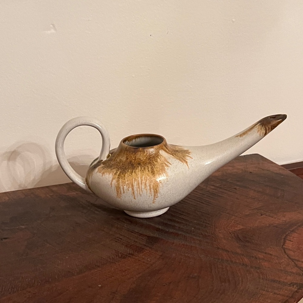 Vintage Douglas Ferguson Pottery Oil Lamp